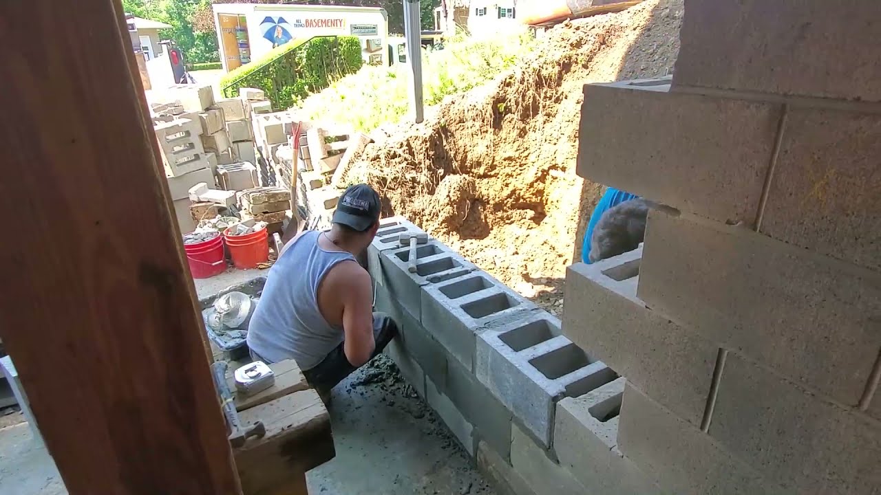 Removing And Replacing A Part Of A Block Foundation Wall - Kingston, NY