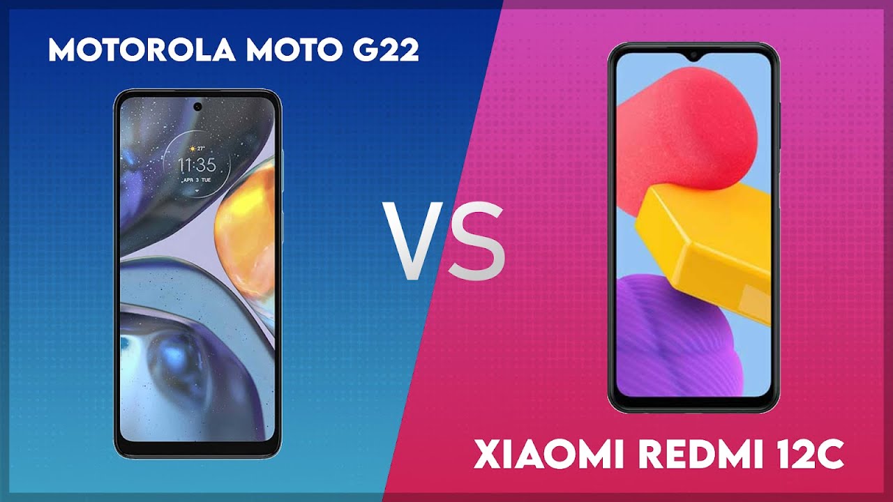 Motorola Moto G22 vs Xiaomi Redmi 12C Technical Comparison