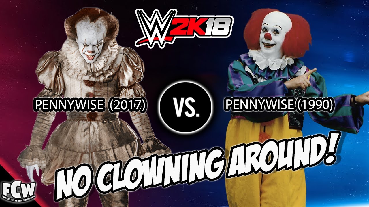 WWE2K17 STEPHEN KINGS IT! PENNYWISE THE CLOWN 2017 vs 1990 (PAYASO CLOWN CAWS) (2018)