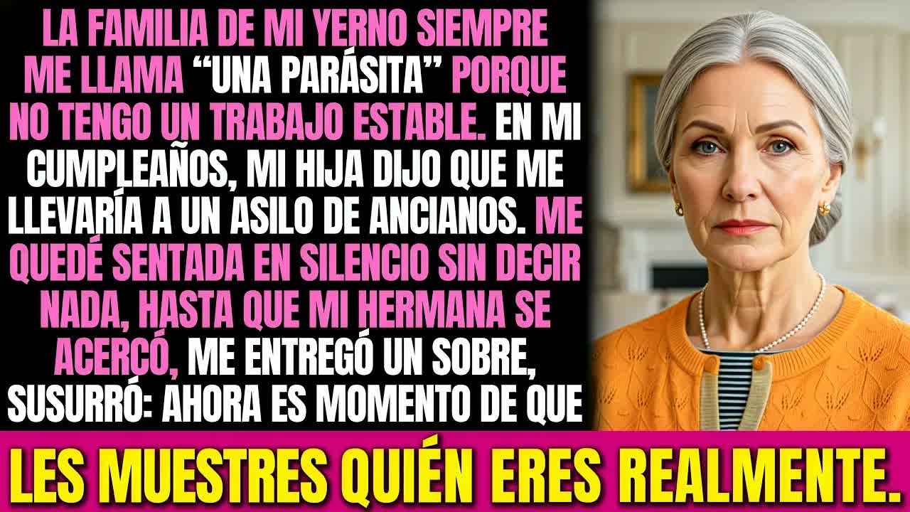 La familia de mi yerno se burló de mí por ser una “parásita”  Cuando llegó mi hermana,…