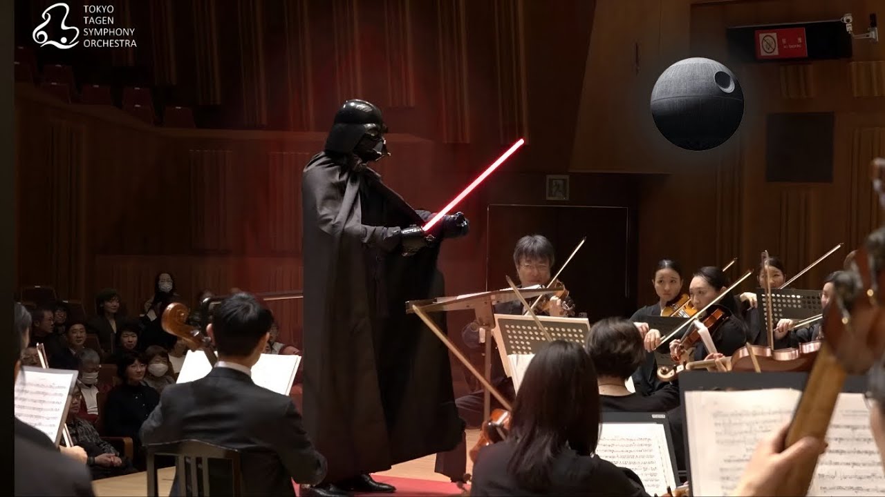 Darth Vader conducts Imperial March by J.Williams