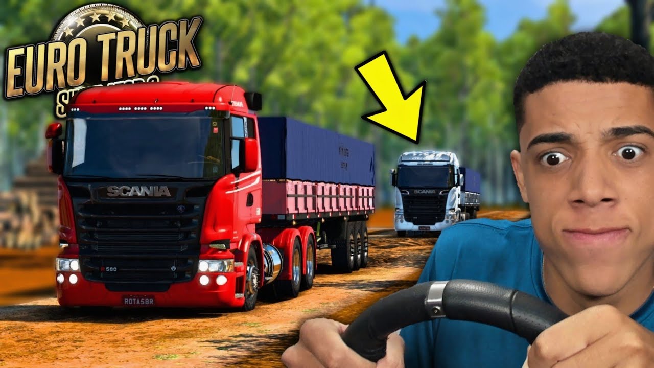RD e O COMBOIO NA ESTRADA DE TERRA COM ATOLEIROS! - EURO TRUCK SIMULATOR 2 + G920