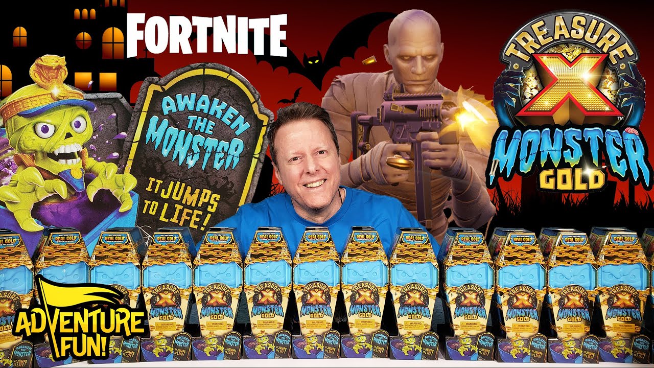 6 Treasure X Monster Gold Blue Series 2 Fortnite Challenge Adventure Fun Toy & Gamer review!