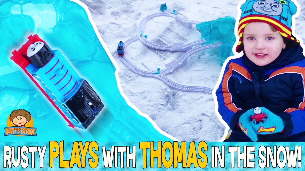 Thomas and Friends Trackmaster Icy Mountain Drift Unboxing and Playing for Kids