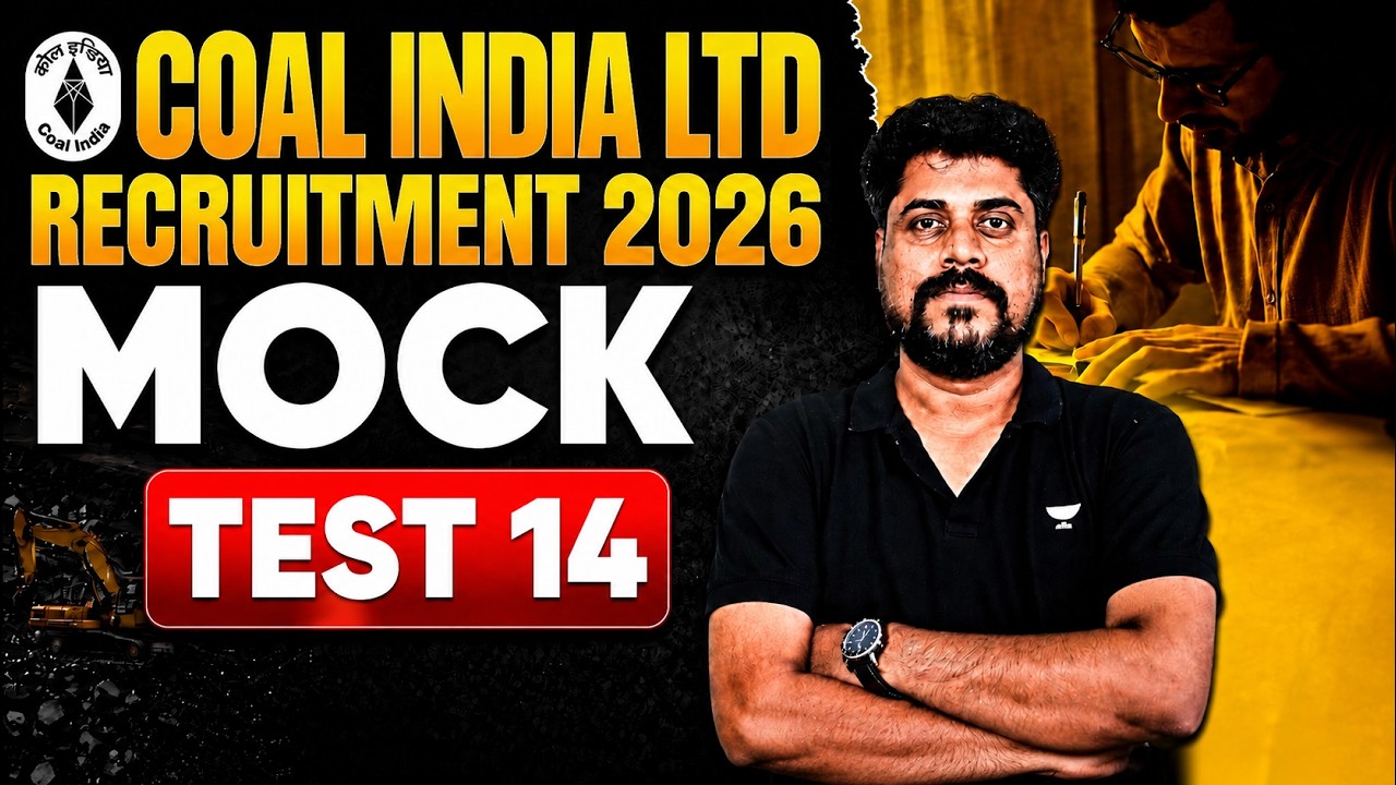 Coal India Ltd Recruitment 2026 | MOCK TEST 14 | Most Expected Questions | CIL Exam Preparation