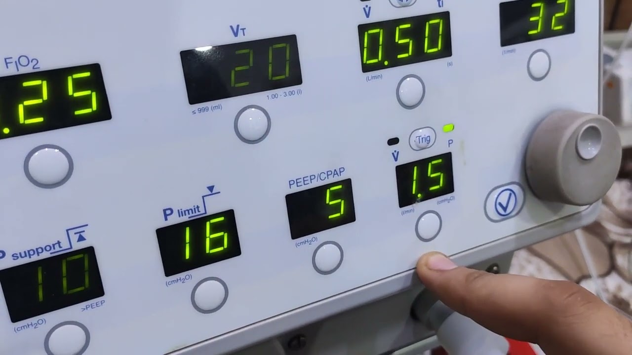 شرح عملي شبه كامل عن جهاز المنفسة - تهوية الية معن بكور