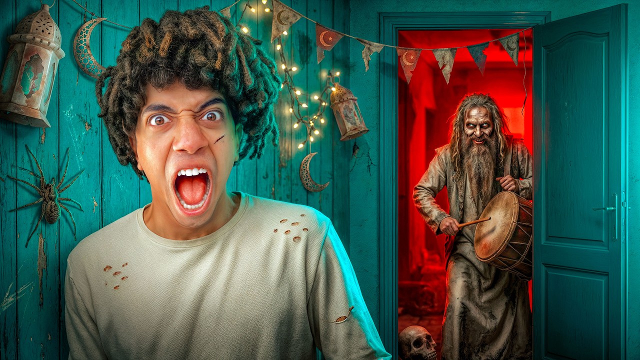 المسحراتي المرعب طاردنا وخرب علينا فرحة رمضان 😱😭 صرنا مرعوبين 💔!!