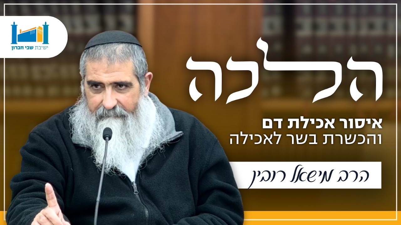 איסור אכילת דם והכשרת בשר לאכילה | הרב מישאל רובין | הלכה | תשפ''ו [7]