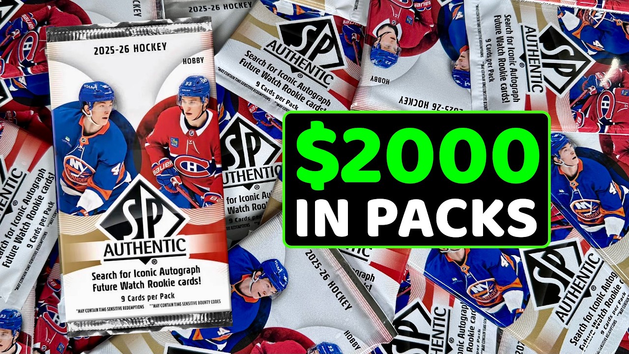 Открываем наборы 2025-26 SP Authentic Hockey Hobby на $2000