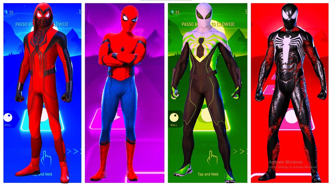 New Spider Man 🆚 Spider Man 🆚 Alian Spider Man 🆚 Venom Spider Man