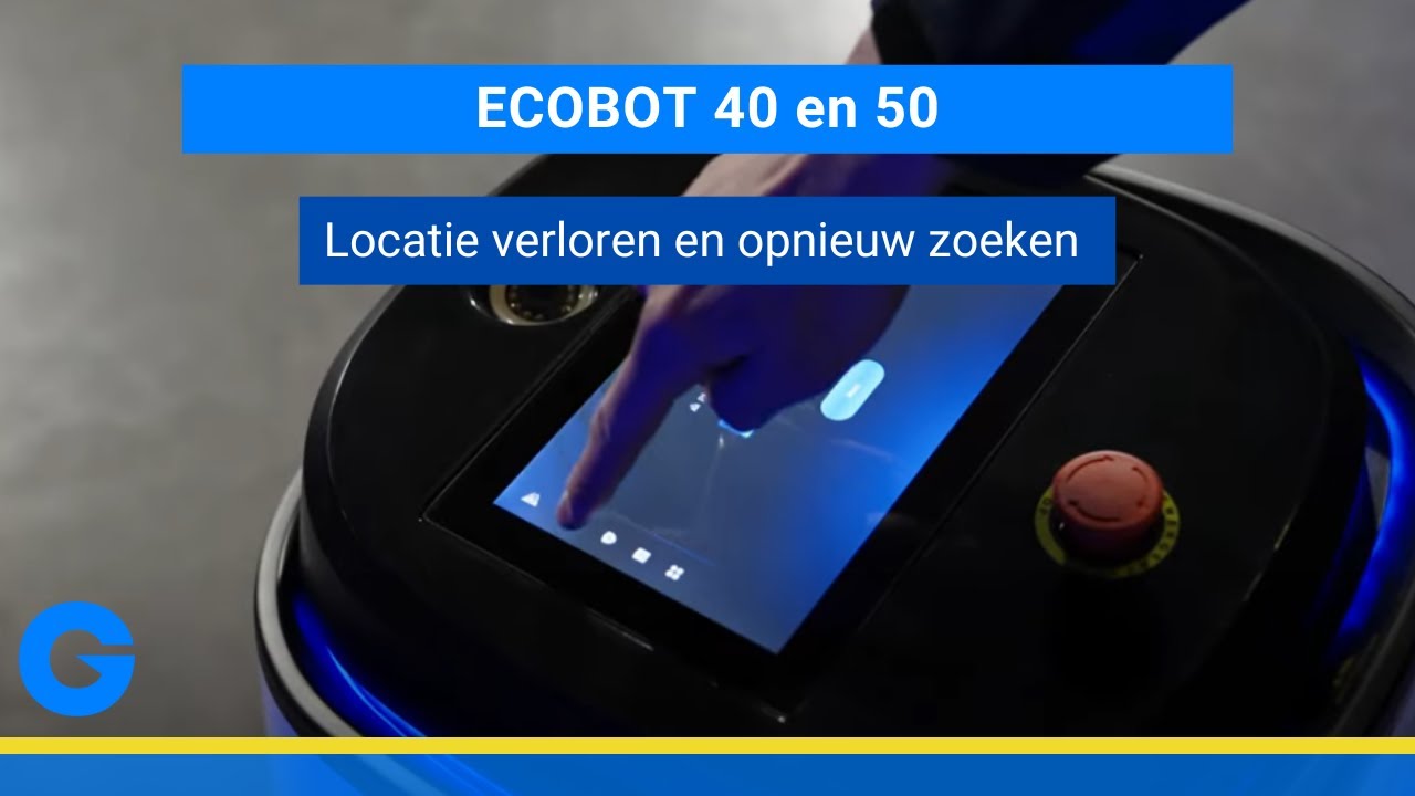 Ecobot 40 en 50 - Locatie verloren en opnieuw zoeken