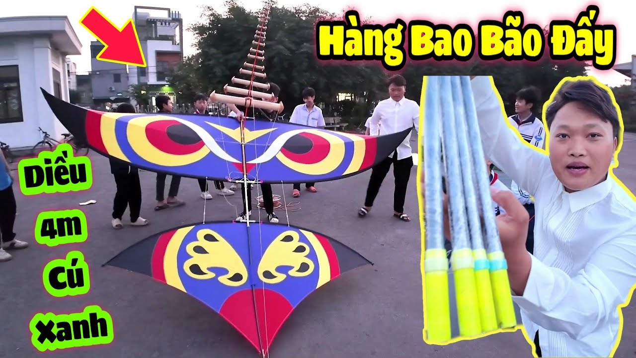 Vượt 60km Ship Diều 4m Cú Xanh Cho Em Khách Tại Hoa Lư Ninh Bình Và Cùng Trải Nghiệm Ngắm Cảnh