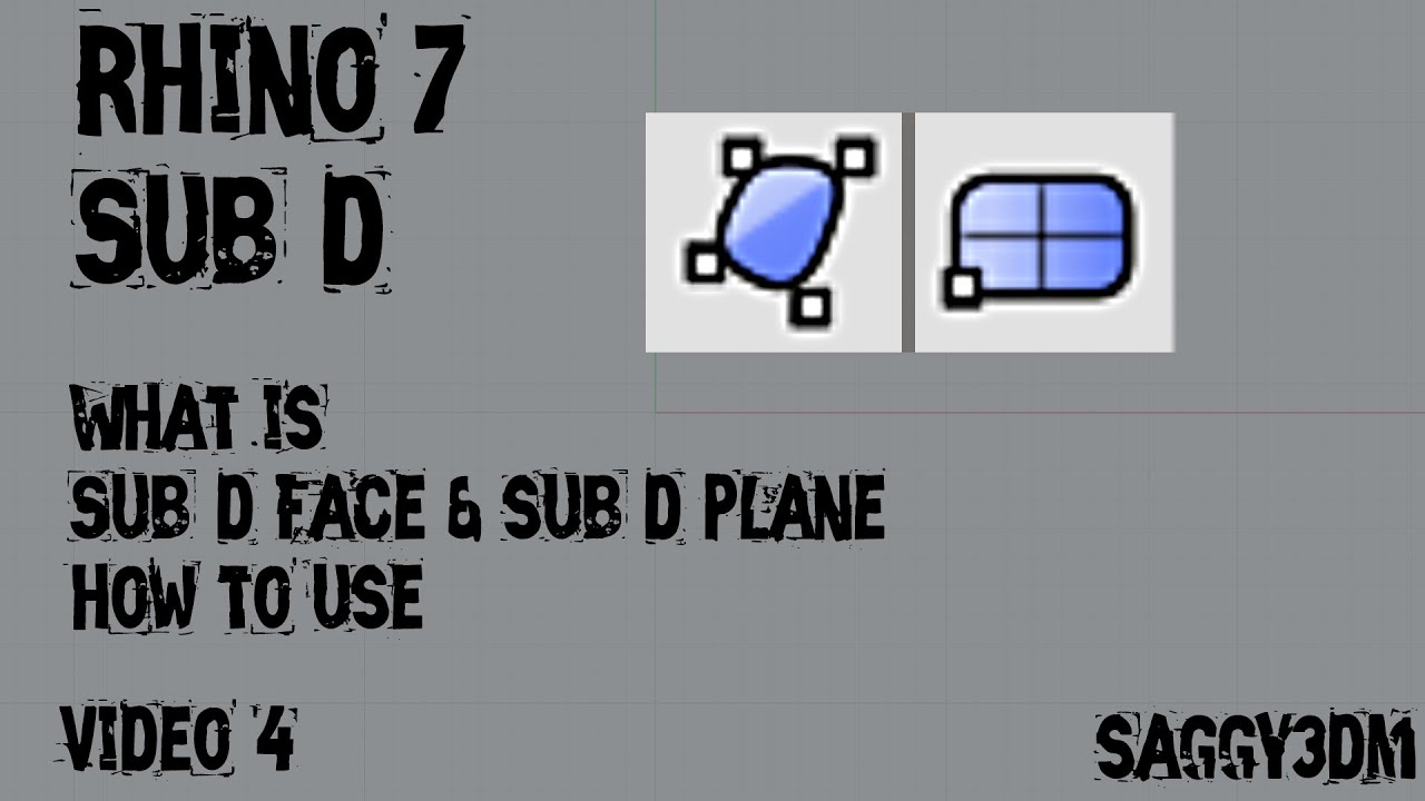 Rhino 7 SUB-D Video-4 | Sub-D Face & Sub-D Plane