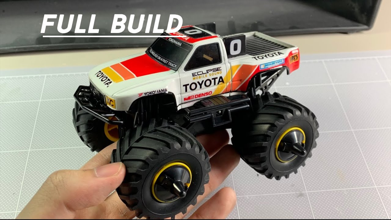 TAMIYA HI-LUX Monster Racer Jr.を作る　Building Tamiya HI-LUX Monster Racer Jr.. Full Build【ミニ四駆】【プラモデル】