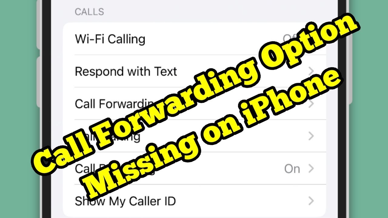 iOS 26 No Call Forwarding Option on iPhone? Here's the fix