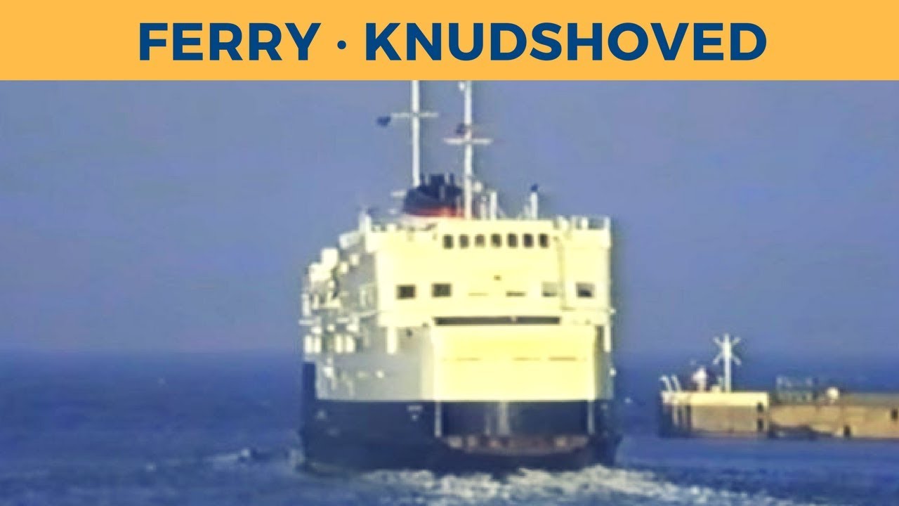 Departure of ferry KNUDSHOVED in Puttgarden (DSB)