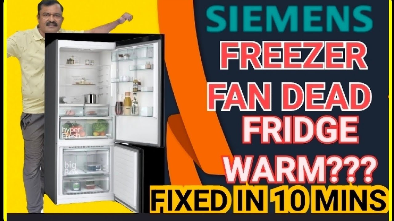 Common Siemens Fridge Problem: Freezer Cold, Fridge Warm – Replace Fan & Save $$
