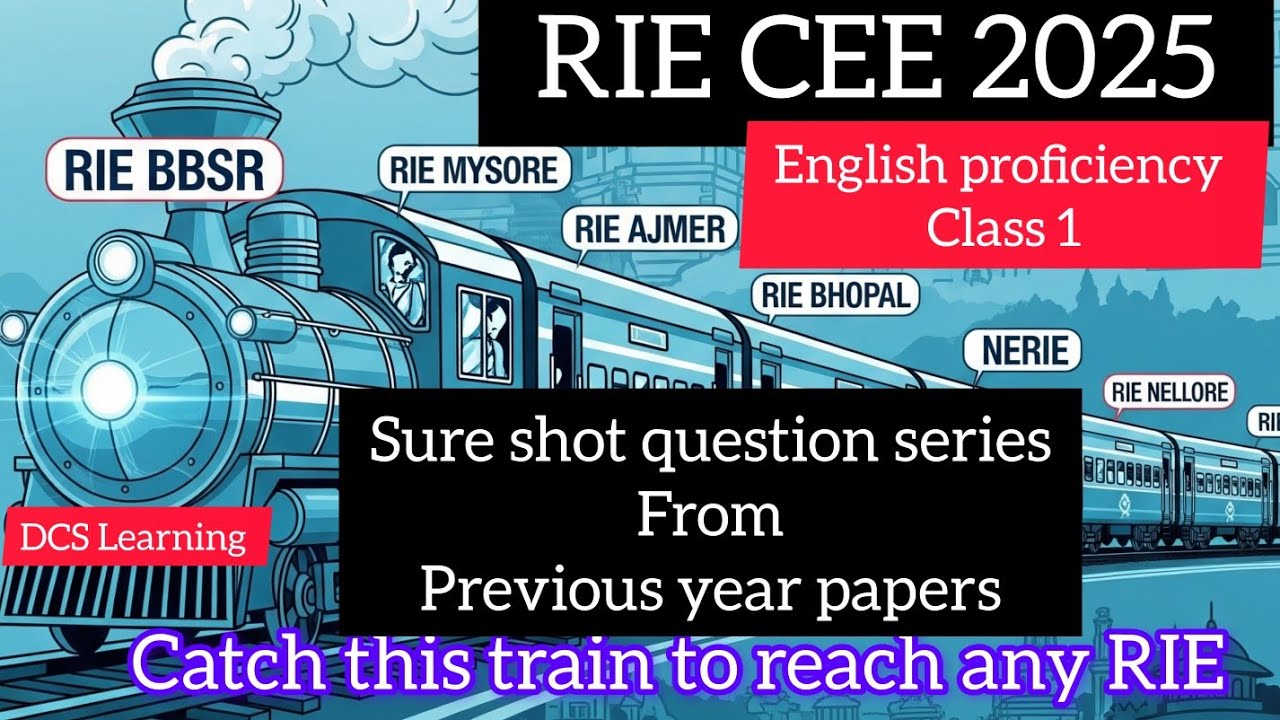 RIE CEE 2025 || sure shot questions from PREVIOUS YEAR papers || ENGLISH PROFICIENCY PART 1