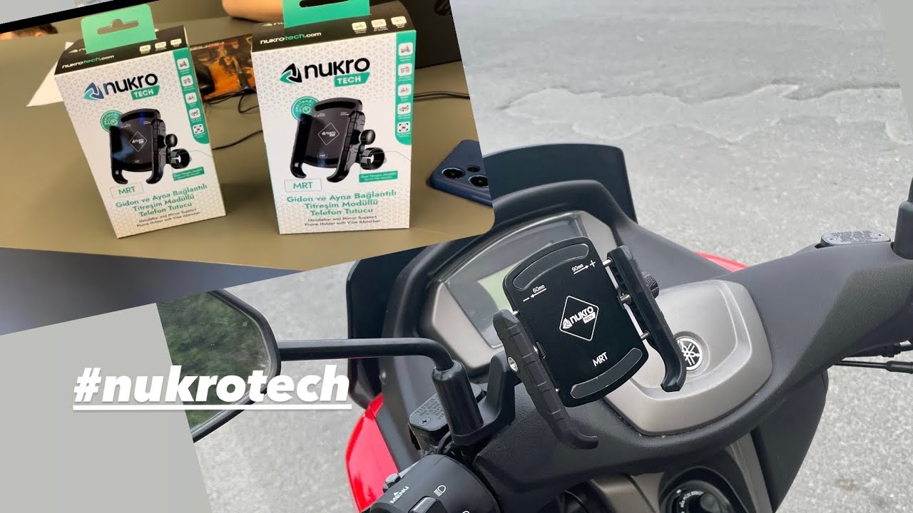 YAMAHA NMAX İÇİN TELEFON TUTUCU ALDIM / NUKROTECH MRT TİTREŞİM ENGELLEYİCİ TUTUCU
