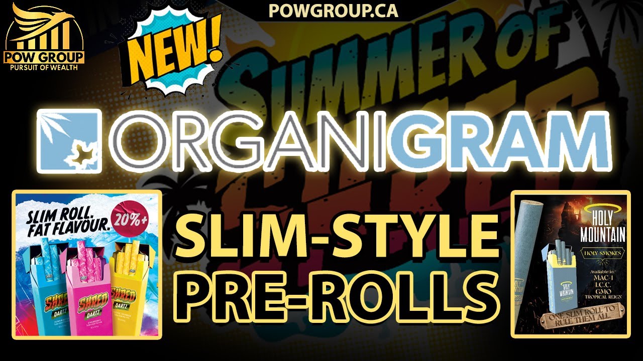 Organigram Launches New Tube-Style Slim Pre-Rolls (SHRED Dartz & Holy Smokes)