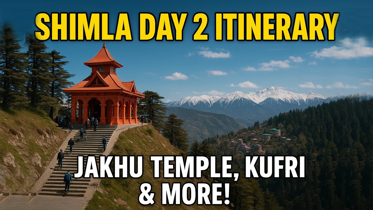 Shimla Day 2 Itinerary 🏞️ | Jakhu Temple, Kufri Snow Adventure & Hidden Spots!