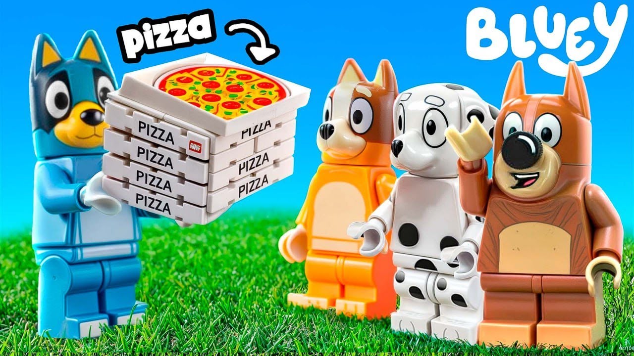Строим пиццерию LEGO для Блюи!