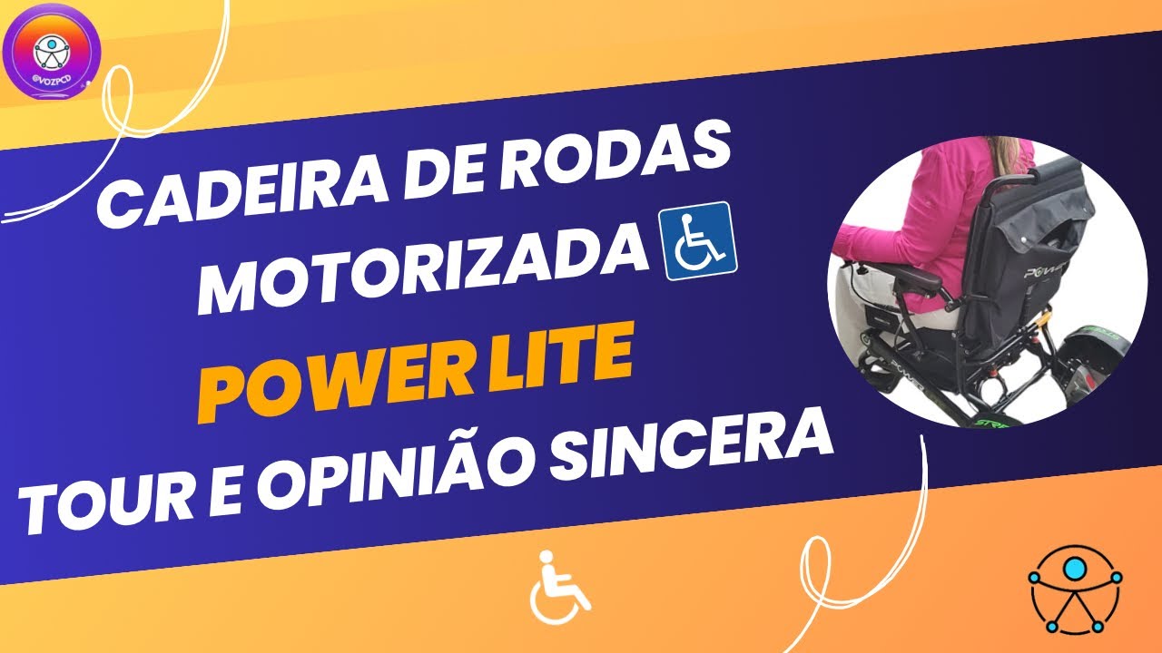 Tour pela minha cadeira de rodas motorizada Power Lite