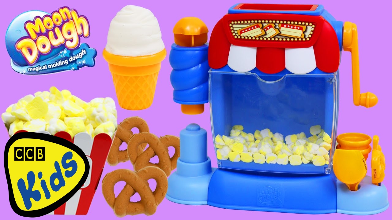 Moon Dough Popcorn Maker Filme Teatro Snack Shop Sorvete Pretzel Popcorn Machine! | CCB