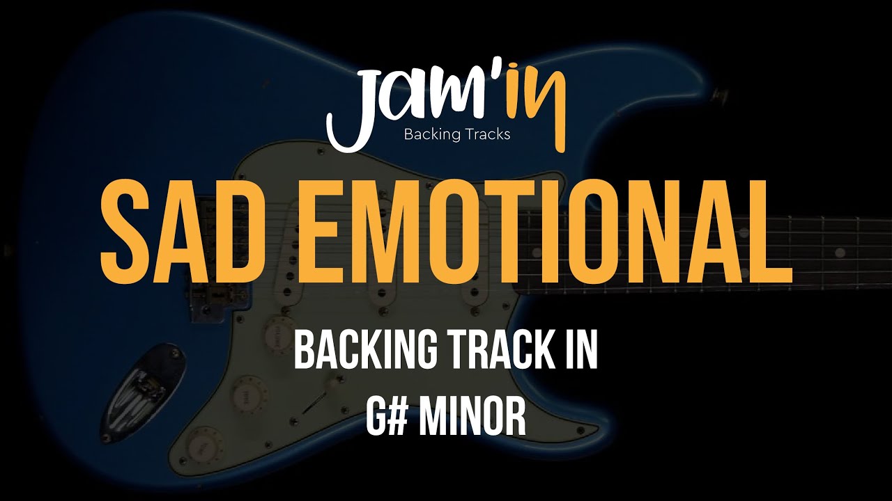 Sad Emotional Guitar Backing Track in G# Minor