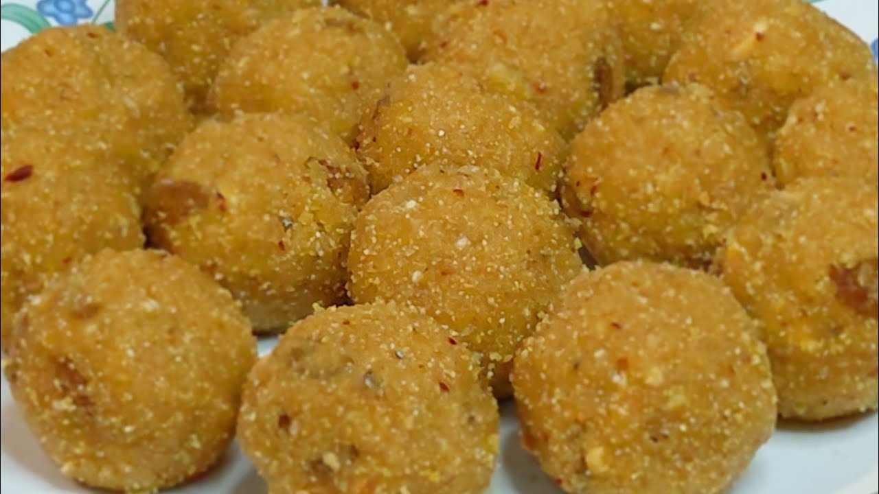 Besan Sooji ke laddu ना चीनी ना चासनी कम घी में स्वादिष्ट बेसनसूजी के लड्डू बनानेका सबसे आसान तरीका