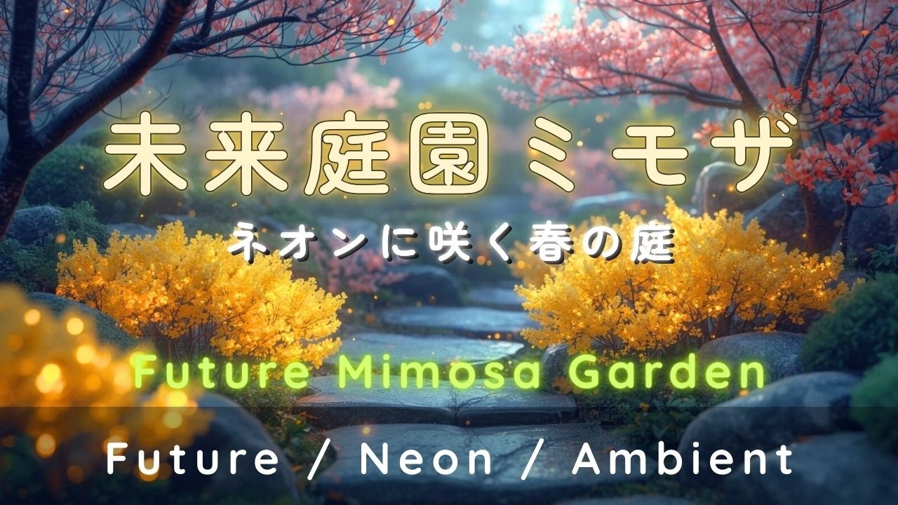 【作業用BGM】未来庭園ミモザ – Future Mimosa Garden｜和風×ネオン×チップチューン