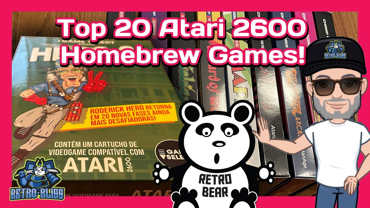 Atari 2600 Top 20 Homebrew Games!