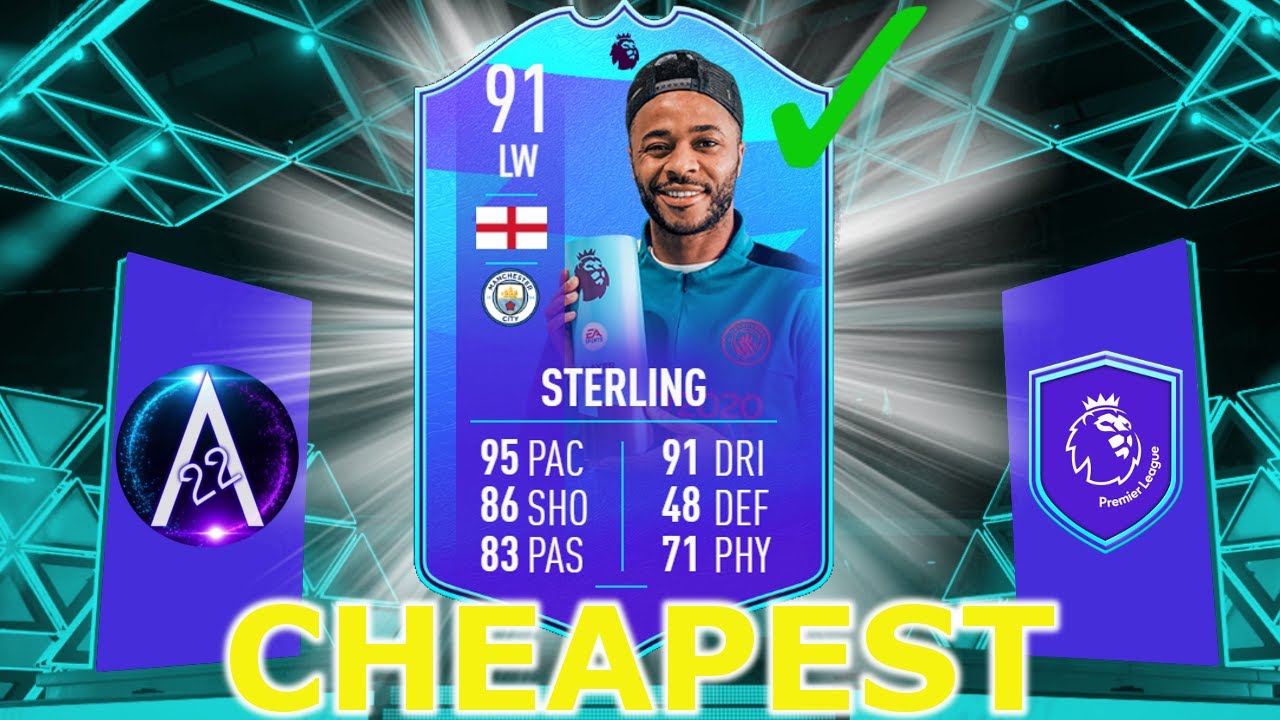 91 Raheem Sterling POTM SBC Cheapest Solution!! #FIFA22