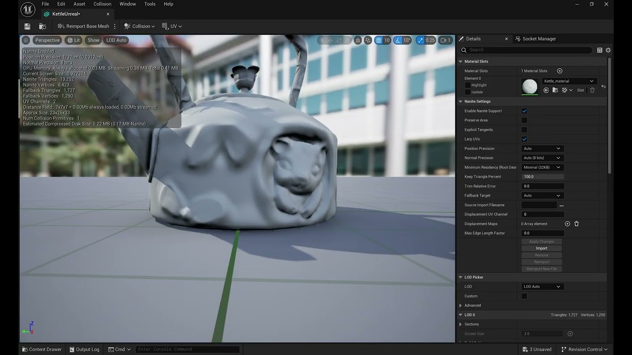 Using Displacement With Nanite and Raytracing In Unreal Engine 5.4