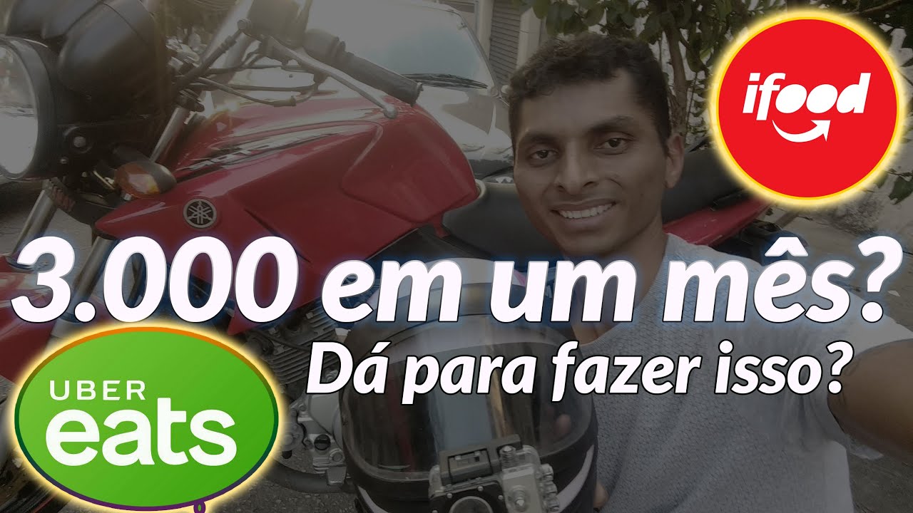 COMO GANHAR 3 MIL REAIS EM UM MÊS TRABALHANDO DE MOTO NA UBER EATS E IFOOD