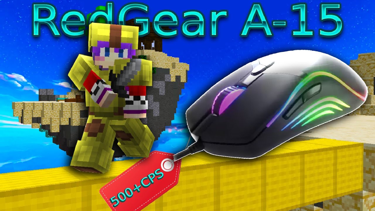 Best Drag clicking mouse under 500rs for bedwars || Redgear A15 review