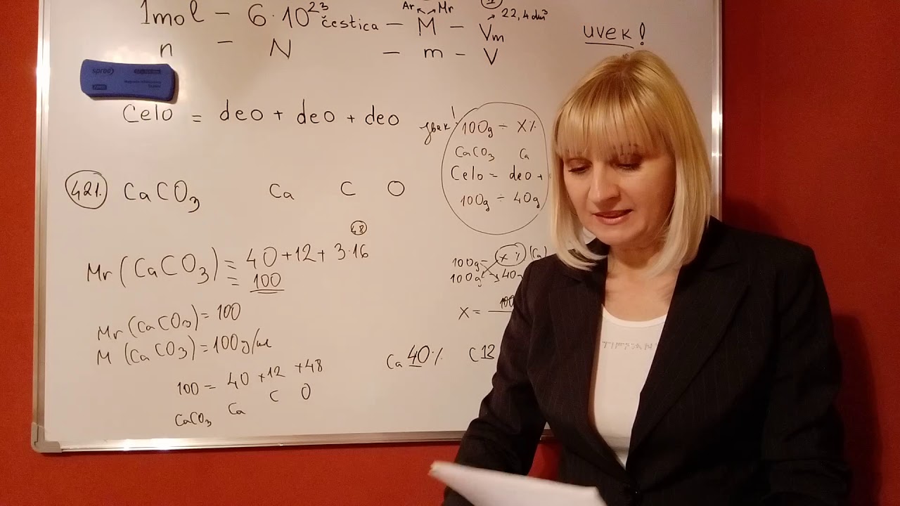 Maseni udeo ,zadaci (procentni sastav jedinjenja)