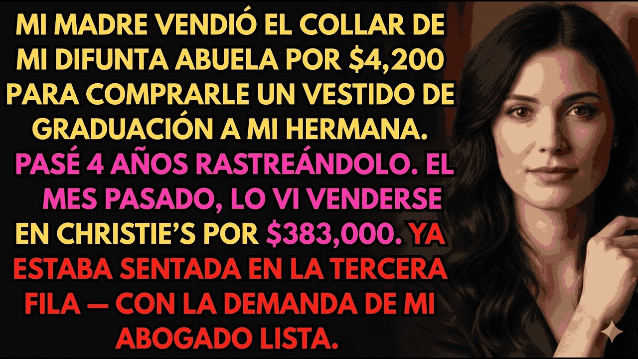 Mis Padres Vendieron el Collar de mi Abuela por el Vestido de Graduación de mi Hermana—Valía $380K