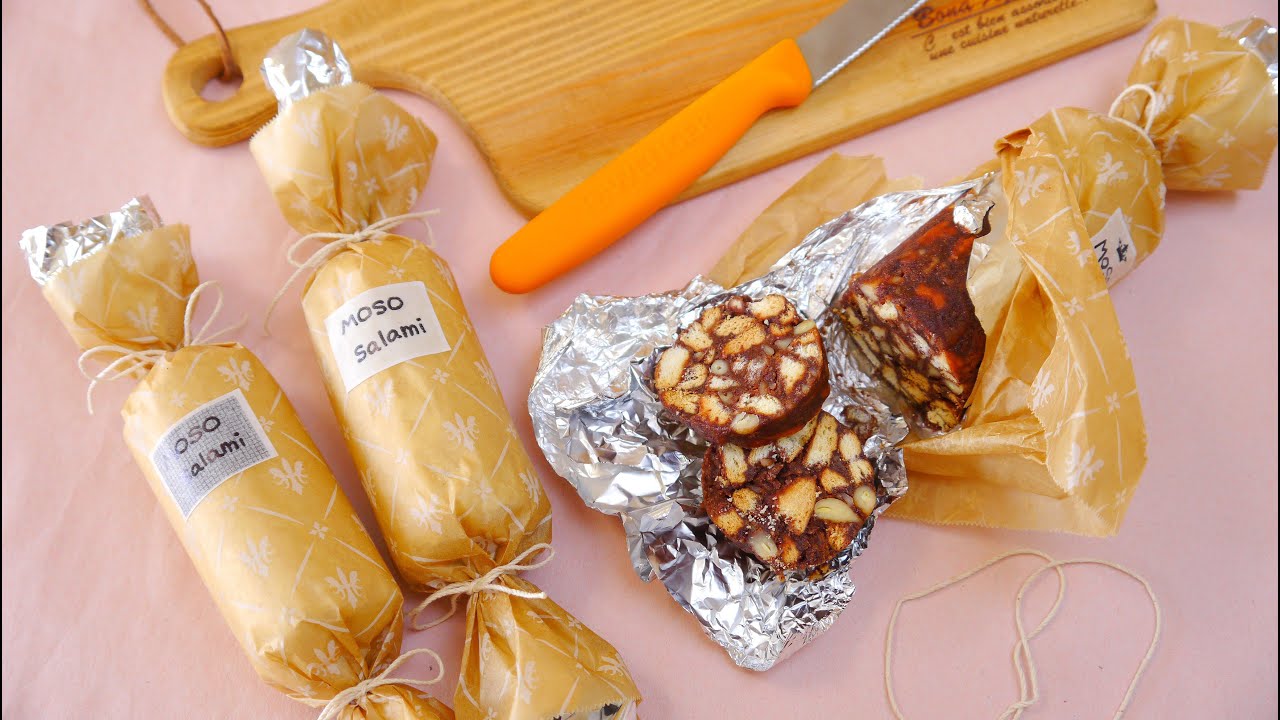 Trick Recipes: Chocolate Salami  (with no actual chocolate) なんちゃってチョコレートサラミ