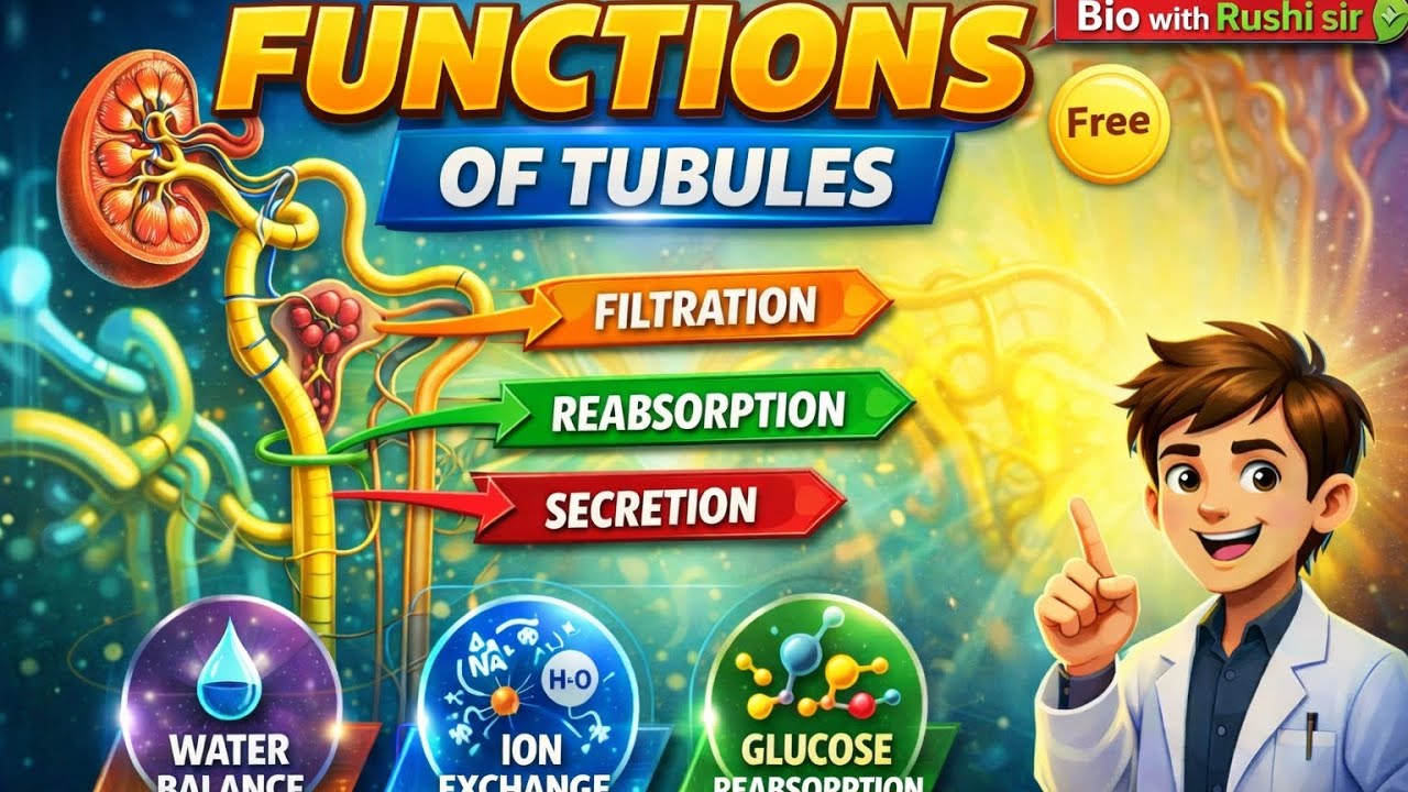Functions of Tubules | Proximal Convulated Tubule | Loop of henle |Distill Convulated Tubule #trend 