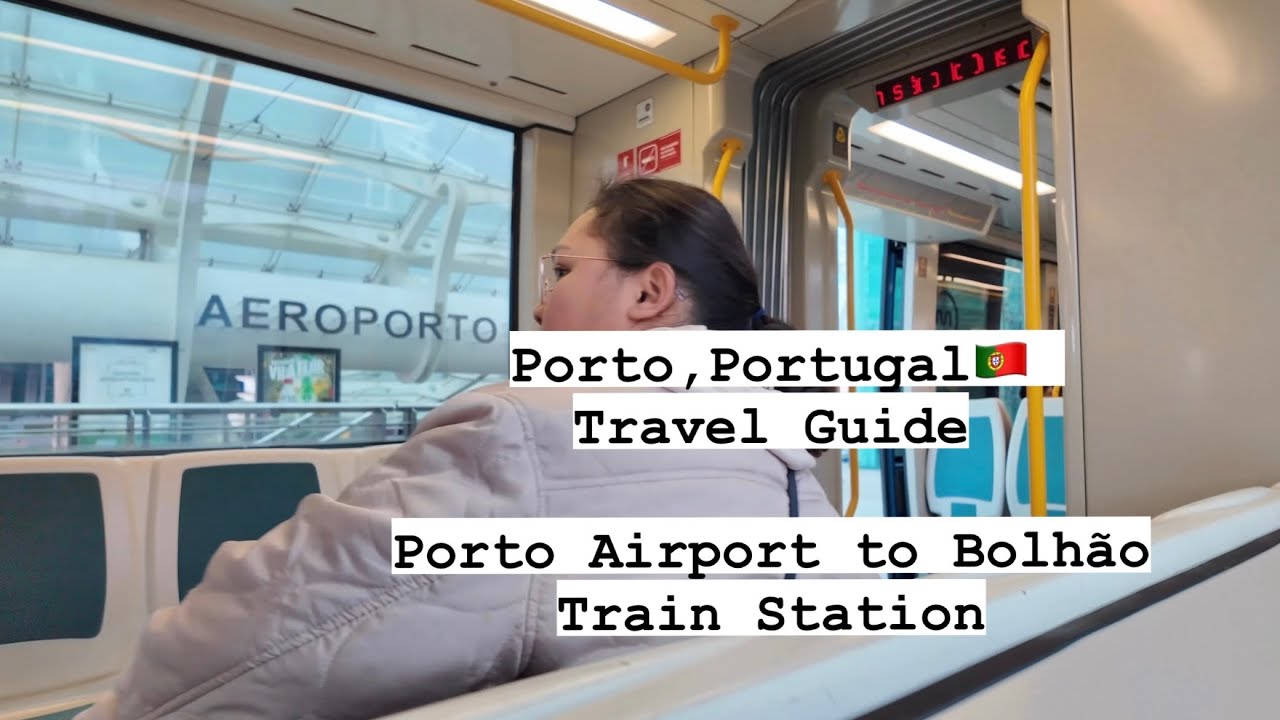 Solo Travel Guide: Porto Airport to Bolhão Station via metro | Purchasing Ticket🎟️