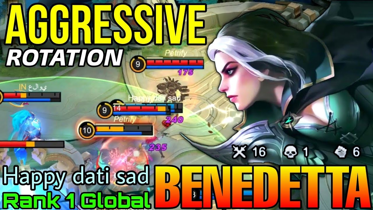 Aggressive Rotation Benedetta Sidelane Monster - Top 1 Global Benedetta by Happy dati sad - MLBB