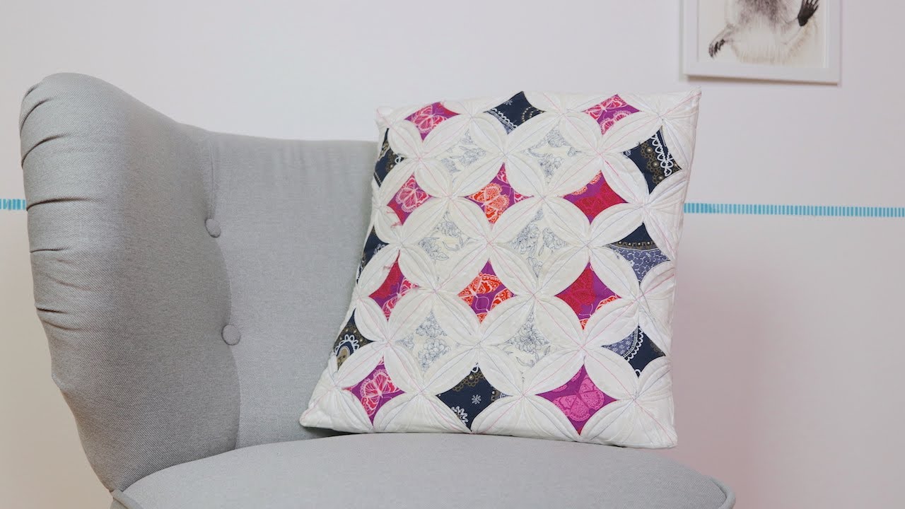 Kirchenfenster Patchwork Kissen nähen - DIY Eule