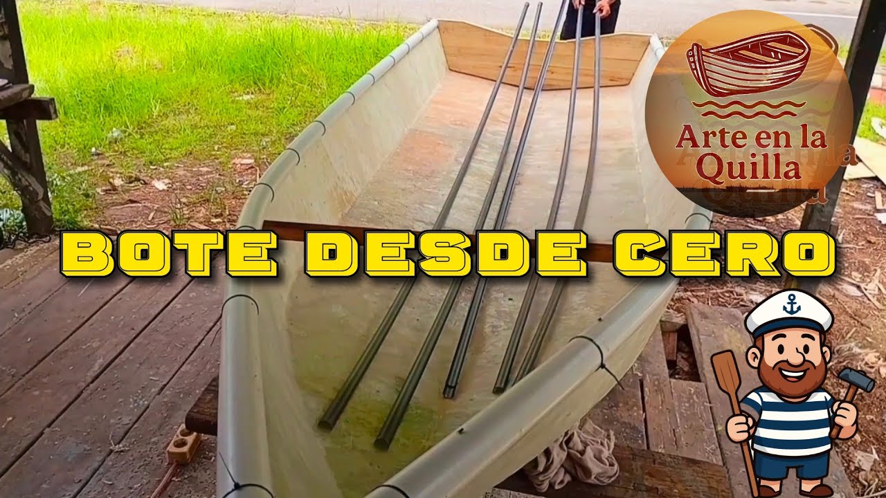 Construye tu propio Bote de Pesca: Con fibra de vidrio y Caños PVC, Arte en la Quilla.