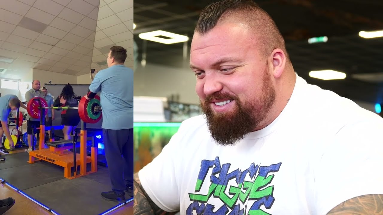 Female Bench Press World Record 317.5 KG Bench | Eddie Hall