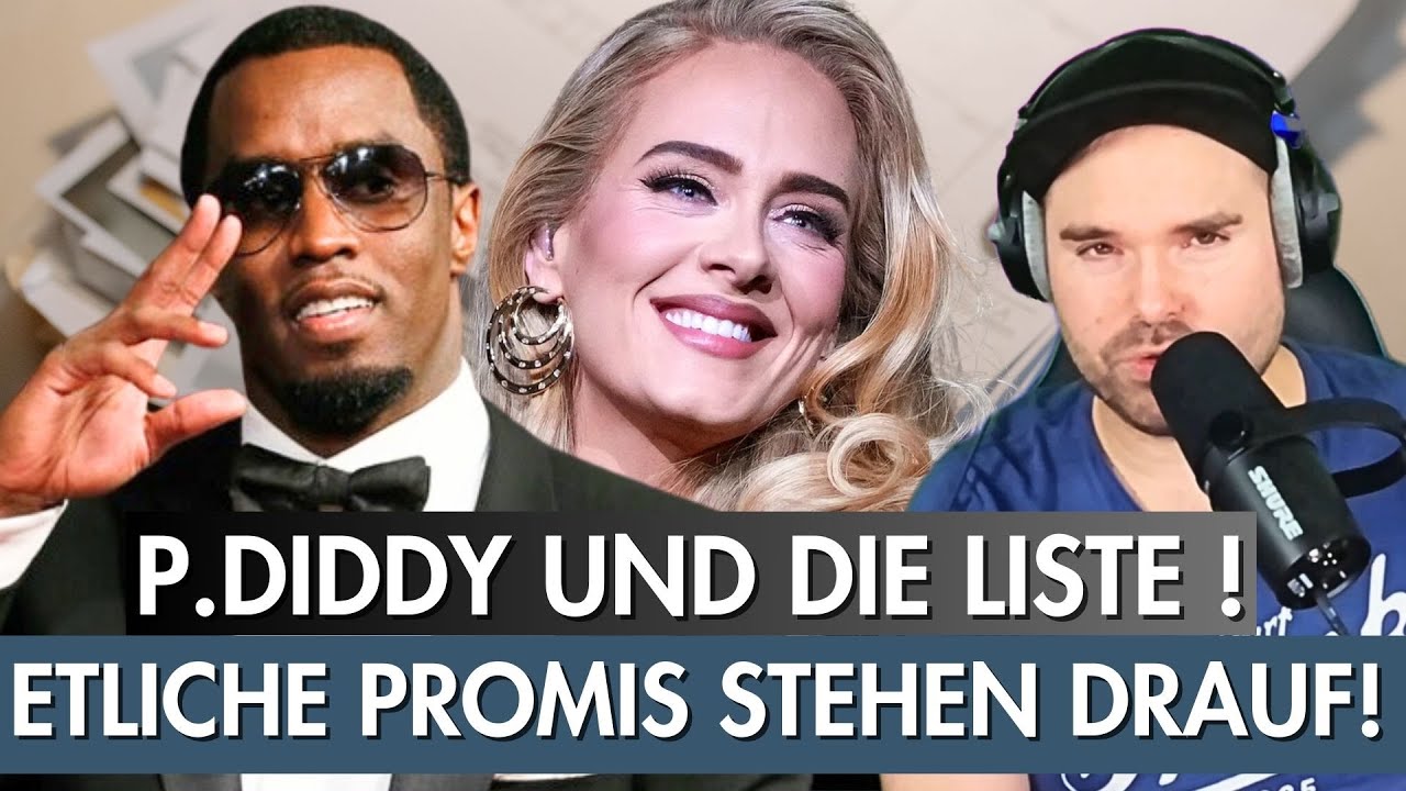 Der P.Diddy Fall. Etliche Promis stehen auf der geheimen Liste! (Adele, Dr. Dre u. v. m.)