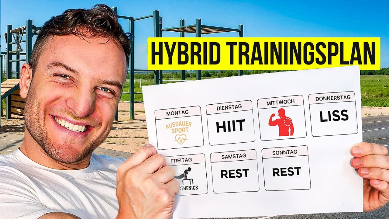Der beste Hybrid Trainingsplan f&uuml;r Anf&auml;nger + Fortgeschrittene | 2x - 6x die Woche | Gym + Zuhause