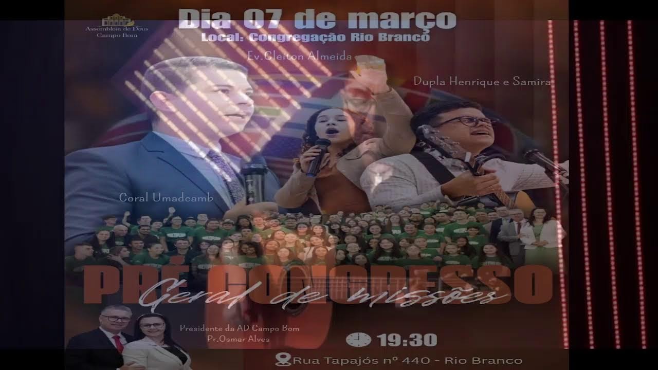 Departamento missionário Cristo Cristo Para as Nações-Assembleia de Deus Campo Bom-RS