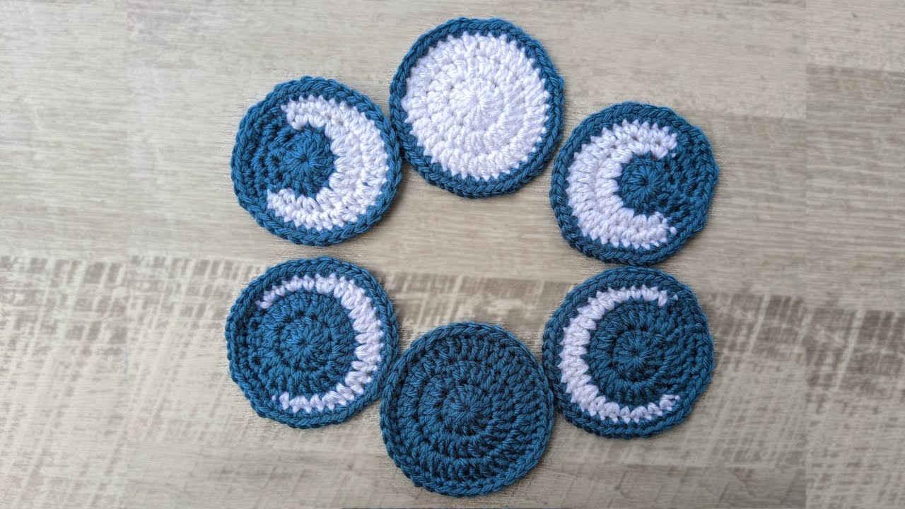 Crochet Moon Phases: New, Full, Crescent, Gibbous