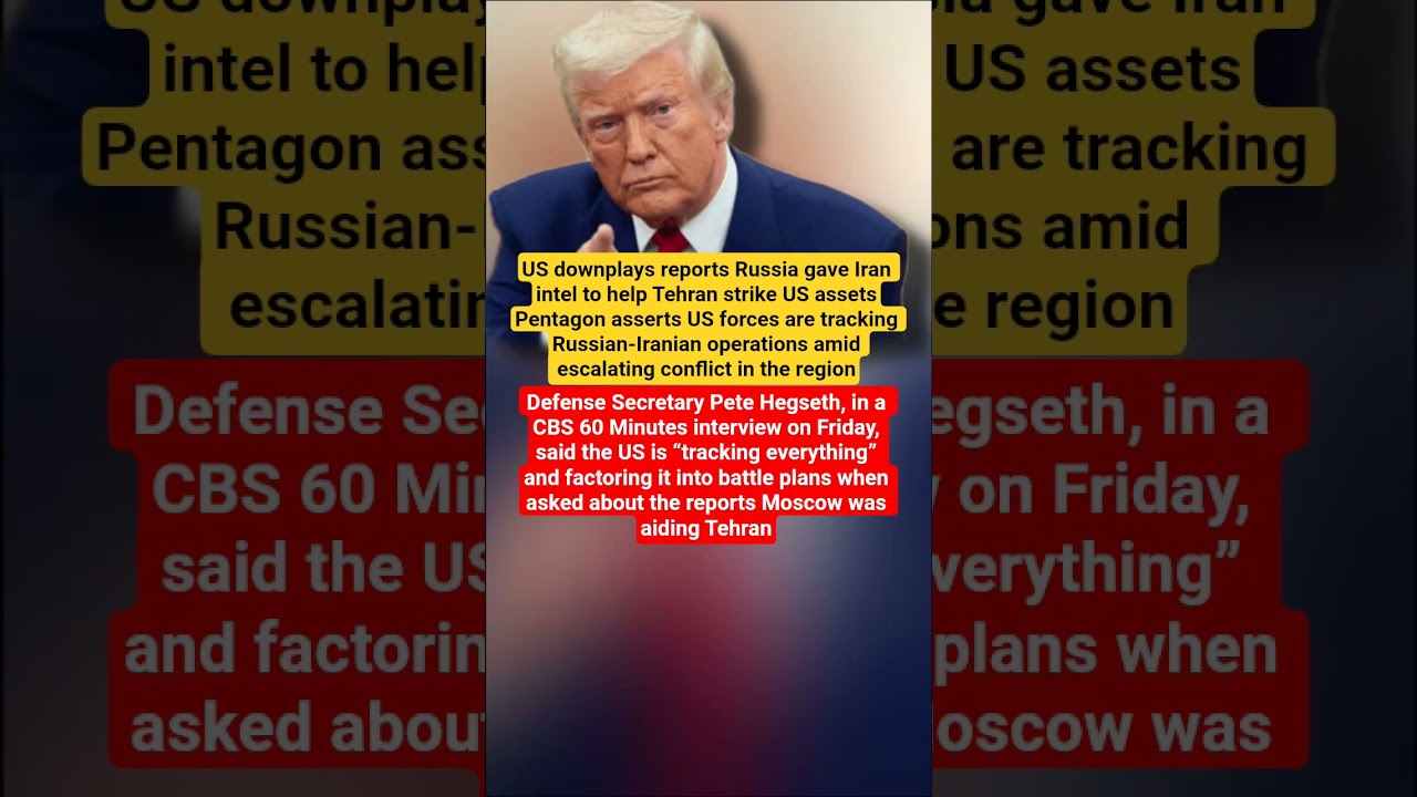 US downplays reports Russia gave Iran intel to help Tehran strike US assets#russiaukraine